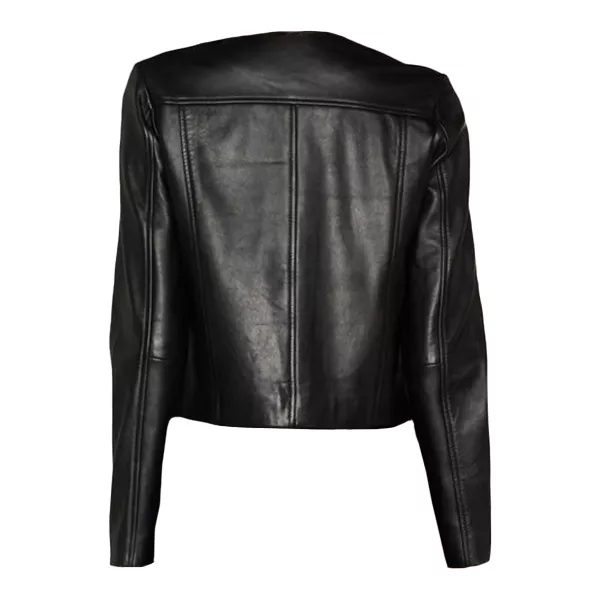 Womens Scallop Edge Black Jacket Womens Scallop Edge Black Jacket