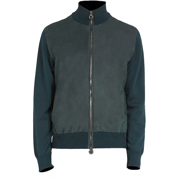 Mens Teal Green Bomber Leather Jacket Mens Teal Green Bomber Leather Jacket