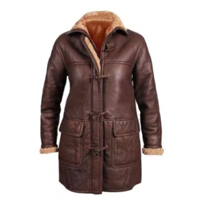 Leather Duffle Coat