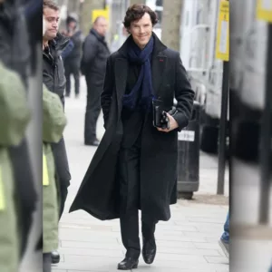 Benedict-Cumberbatch-Wool-Dark-Grey-Trench-Coat