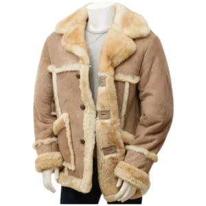 Mens Sheepskin Leather Coat