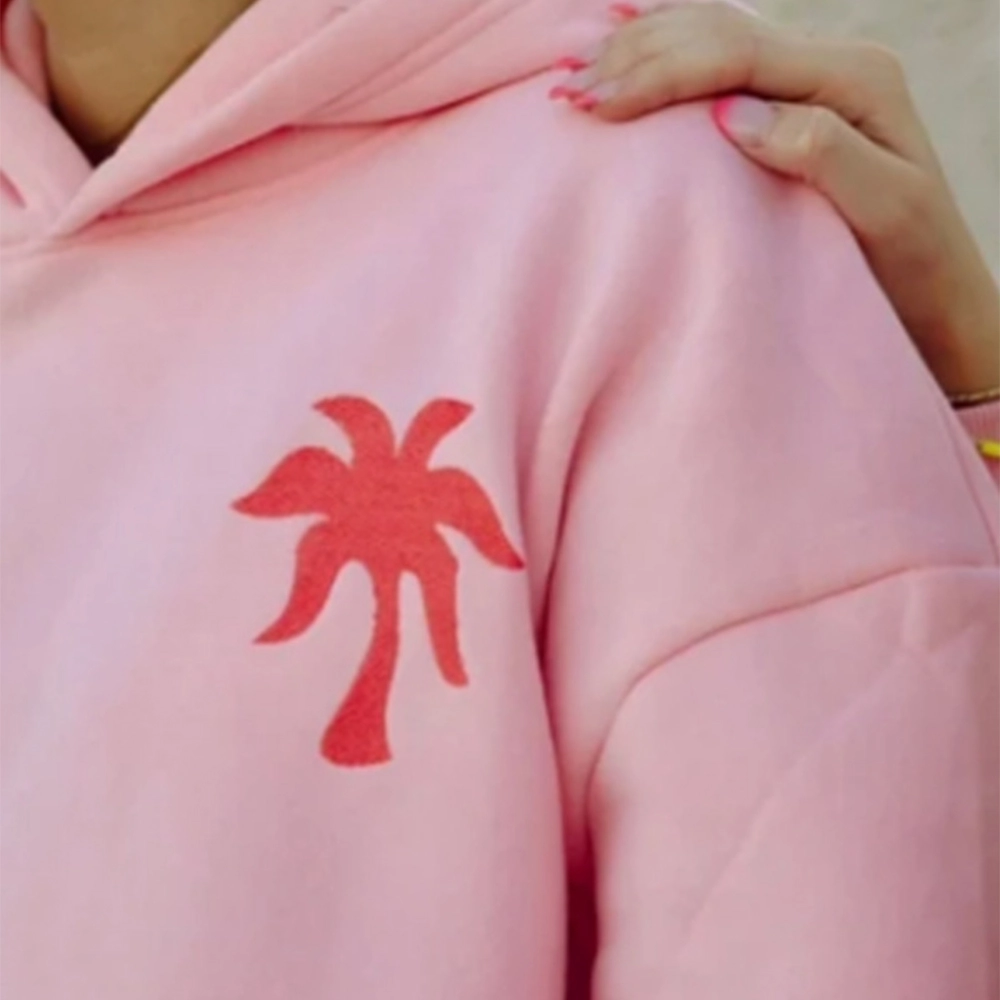 Pink Palm Hoodie Pink Palm Hoodie
